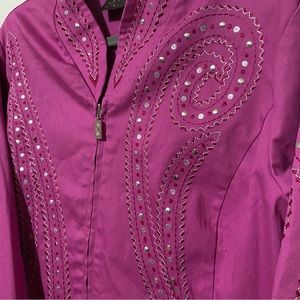 Bob Mackie Wearable Art Studded Jacket